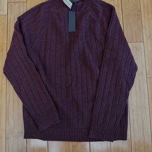 Banana republic Italian merino blend maroon sweater medium
